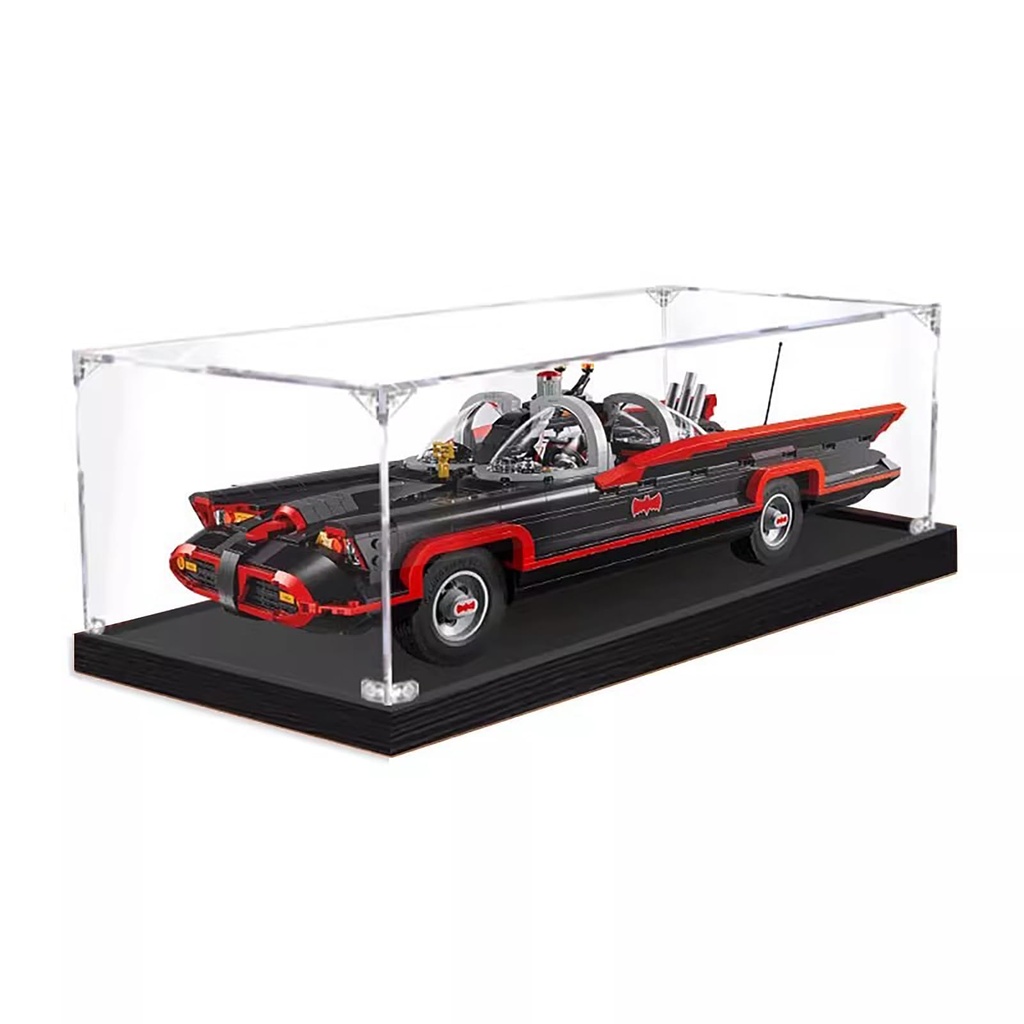 Acrylic Display Case for Lego 76328 The Classic TV Series BatMobile Model Sturdy Protection for Your Collectible Model Not Included B2 mm