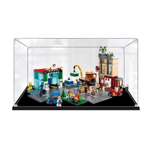 Acrylic Transparent Display Case for Lego 60292 City Center Dustproof Transparent Display Case Showcase177196118 inches Display Case Only 3mm