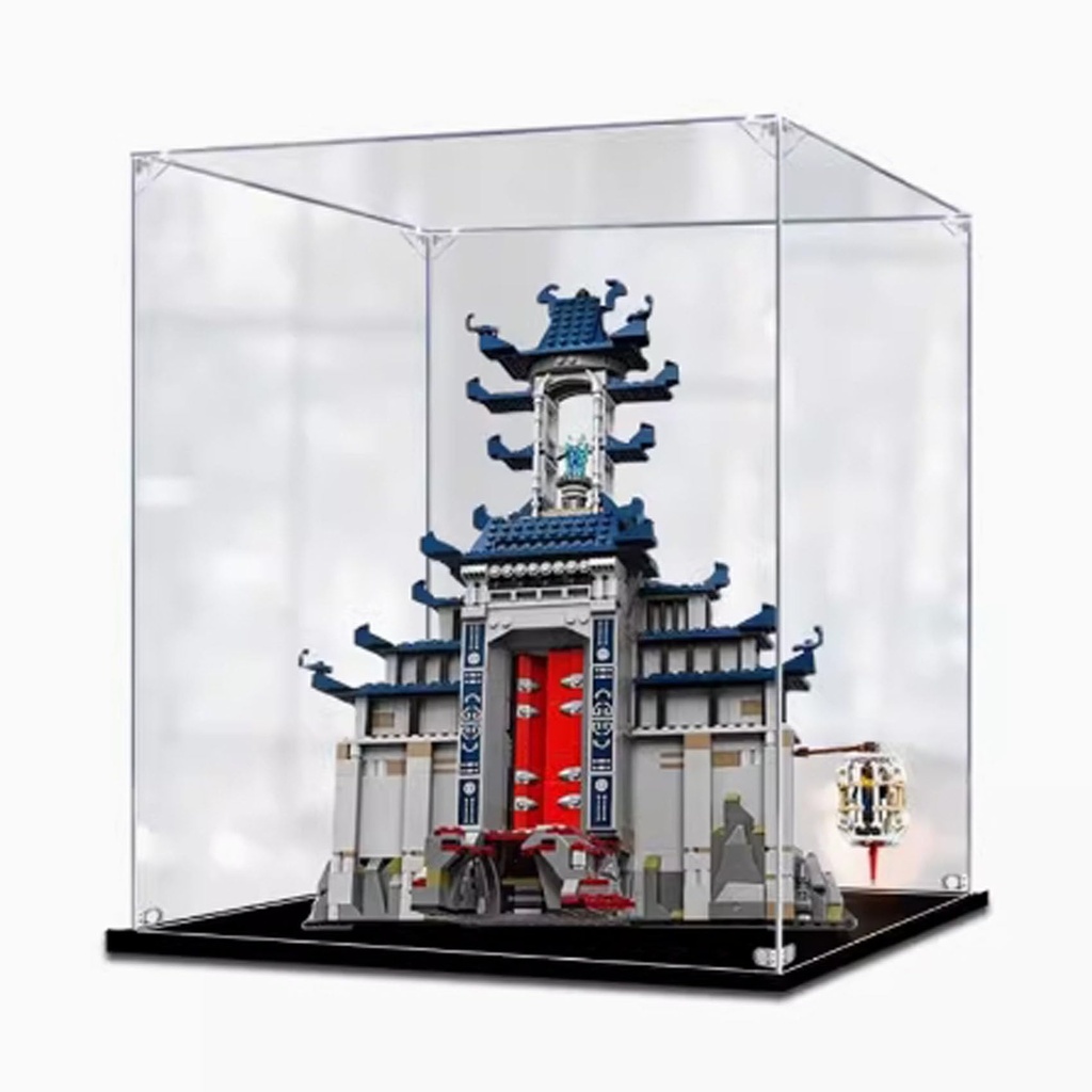 Clear Acrylic Display Box Compatible with Lego 70617 Temple of Weapons Model Dustproof Display Gifts Protect Decorations Collectibles Storage Organizer Box Only 3mm