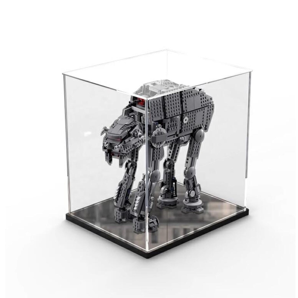FEIFANBOYANG Acrylic Display case for Lego 75189 Heavy Assault Walking Mech Model Dustproof Transparent Collections Display Case Display Box only Black Base