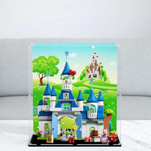 Transparent Acrylic Display Casefor Lego 10998 Magic Castle Model Clear BoxStorage BoxDisplay BoxCompatible with 10998 Model Display Box only Black Base