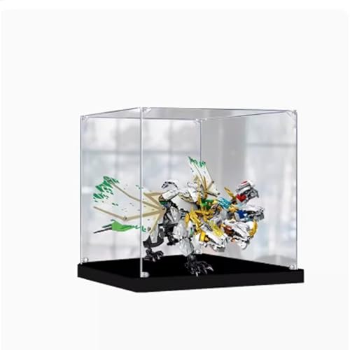 FEIFANBOYANG Acrylic Transparent Display Case for Lego 70679 Divine Dragon Combination Model Dustproof Transparent Display Case Showcase 236 196 98 inches Display Case Only 2mm