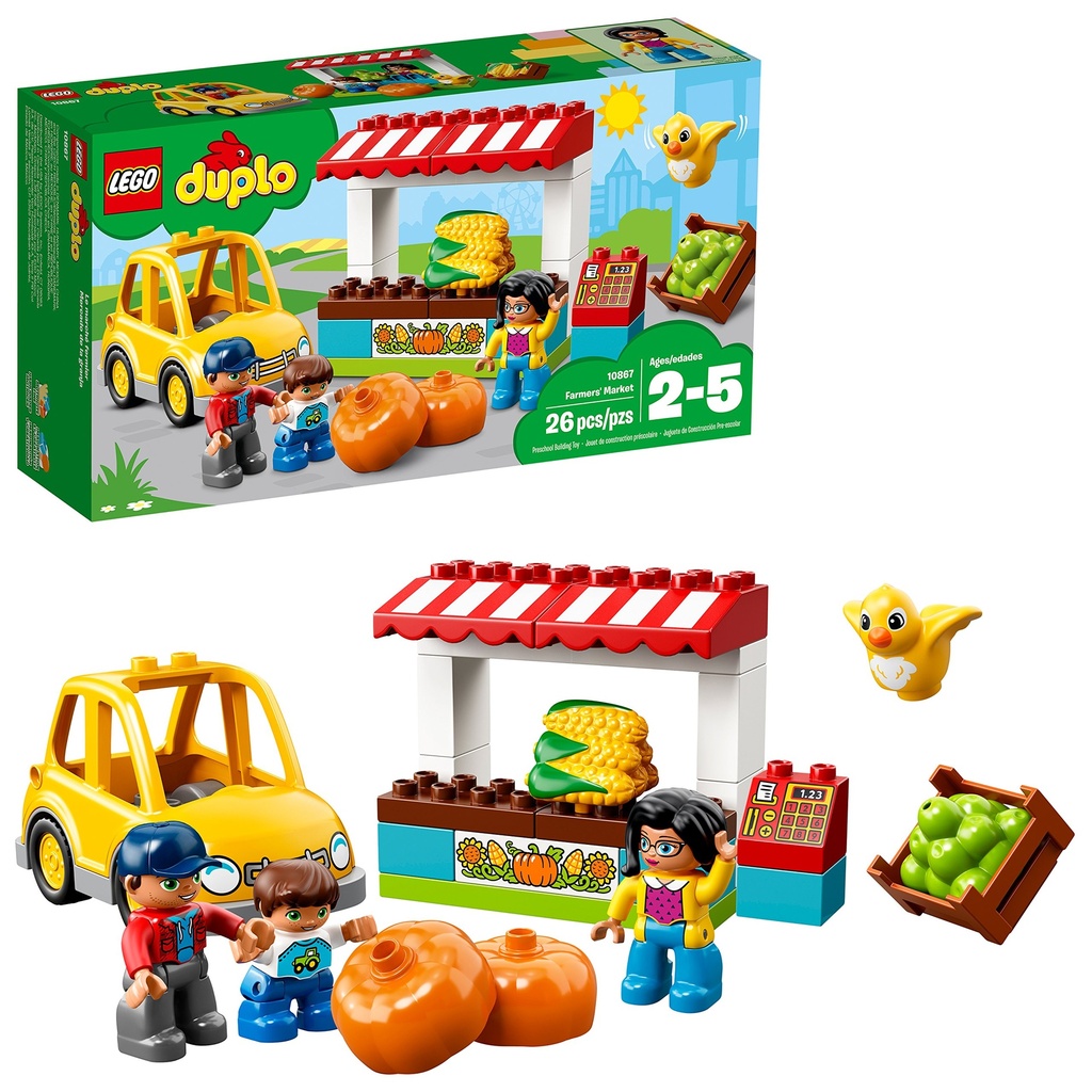 LEGO DUPLO Town Farmers Market 10867 Building Blocks 26 Piece