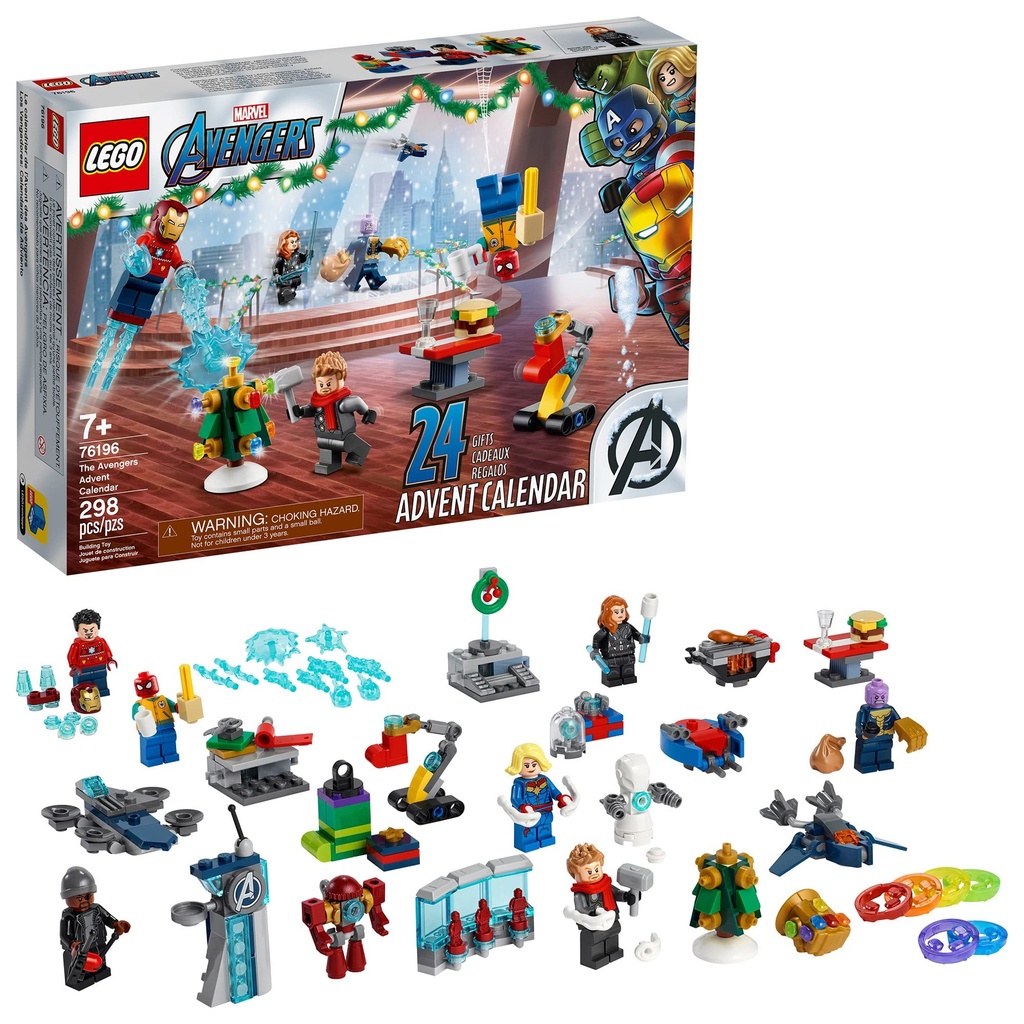 LEGO Marvel The Avengers Advent Calendar 76196 Building Kit an Awesome Gift for Fans of Super Hero Building Toys 2021 298 Pieces