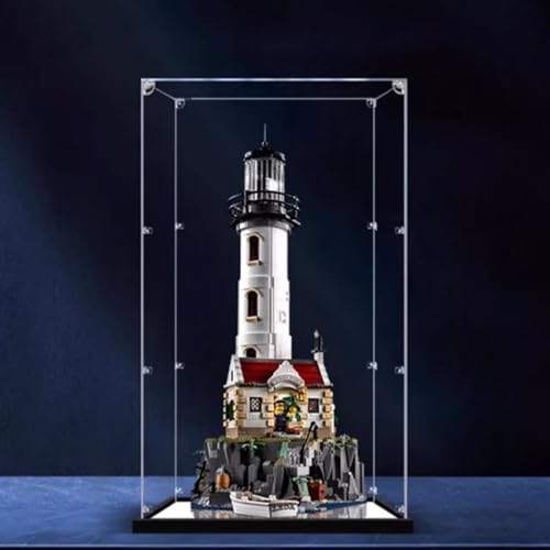 Acrylic Display Case Compatible with Lego 21335 Ideas Series Motorized Lighthouse Model Set Dustproof Transparent Display Case Storage Box Display Case Only Mirror 3mm