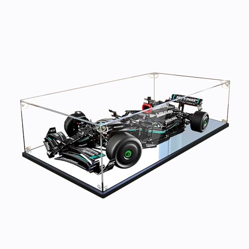 Figures Display Box for LEGO 42171 Mercds F1 W14 E Acrylic Dustproof Transparent Display Case No Model mirrors 2mm