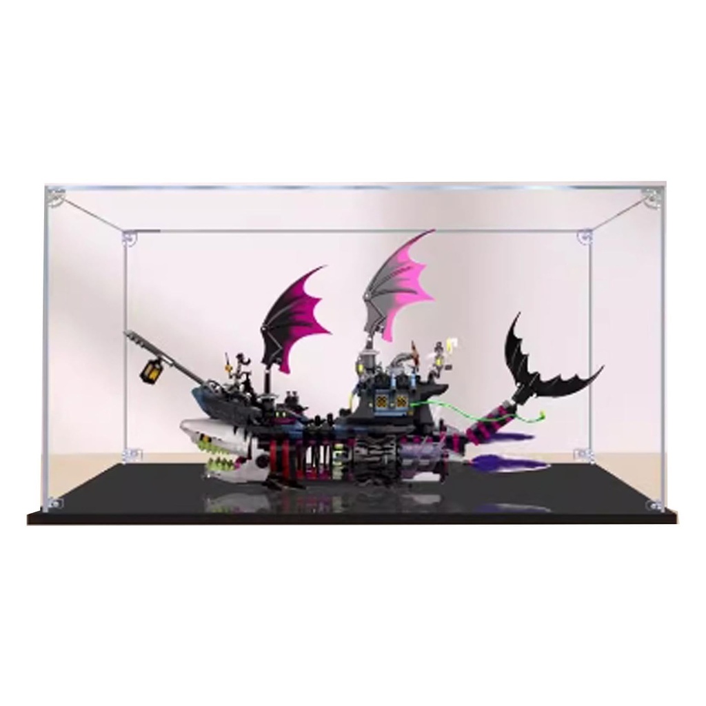 Acrylic Transparent Display Case for Lego 71469 Fish Boats Dustproof Transparent Display Case Showcase 236118137 inches Display Case Only 2mm