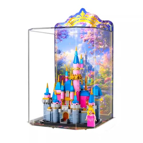 Figures Display Box for LEGO 40720 for Mini Castle Acrylic Dustproof Transparent Custom Display Case No Model Onepiece assemblyfree