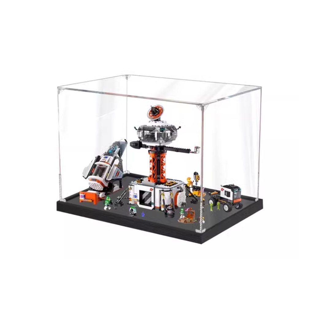 Transparent Acrylic display box for Lego 60434 Space Shuttle model Dustproof Storage Display Box Model Not Included 2mm