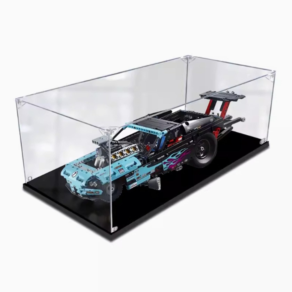 Transparent acrylic display box for Lego 42050 Modified Race Supercar model collection dustproof display box display box only 2mm