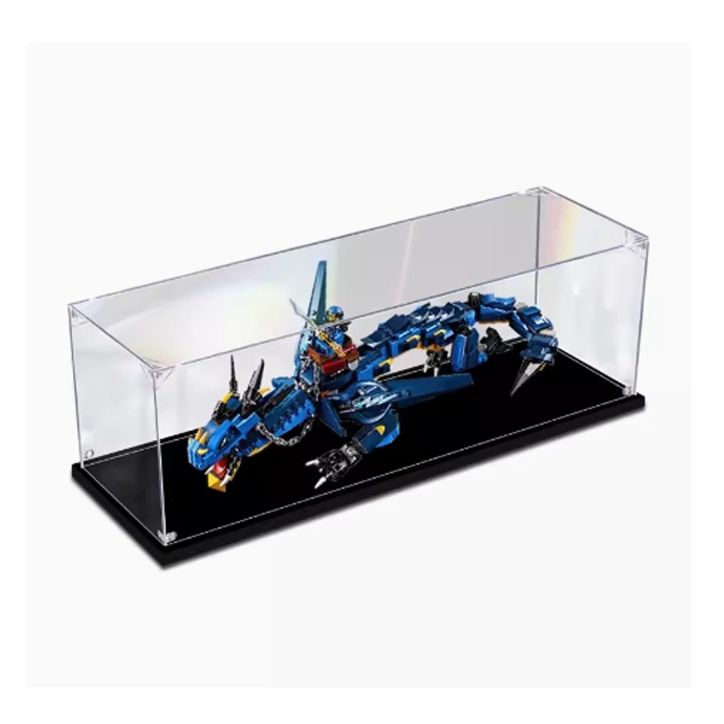 Acrylic display case For Lego 70652 Thunder Dragons model dustproof transparent acrylic display case storage box model not included 3mm