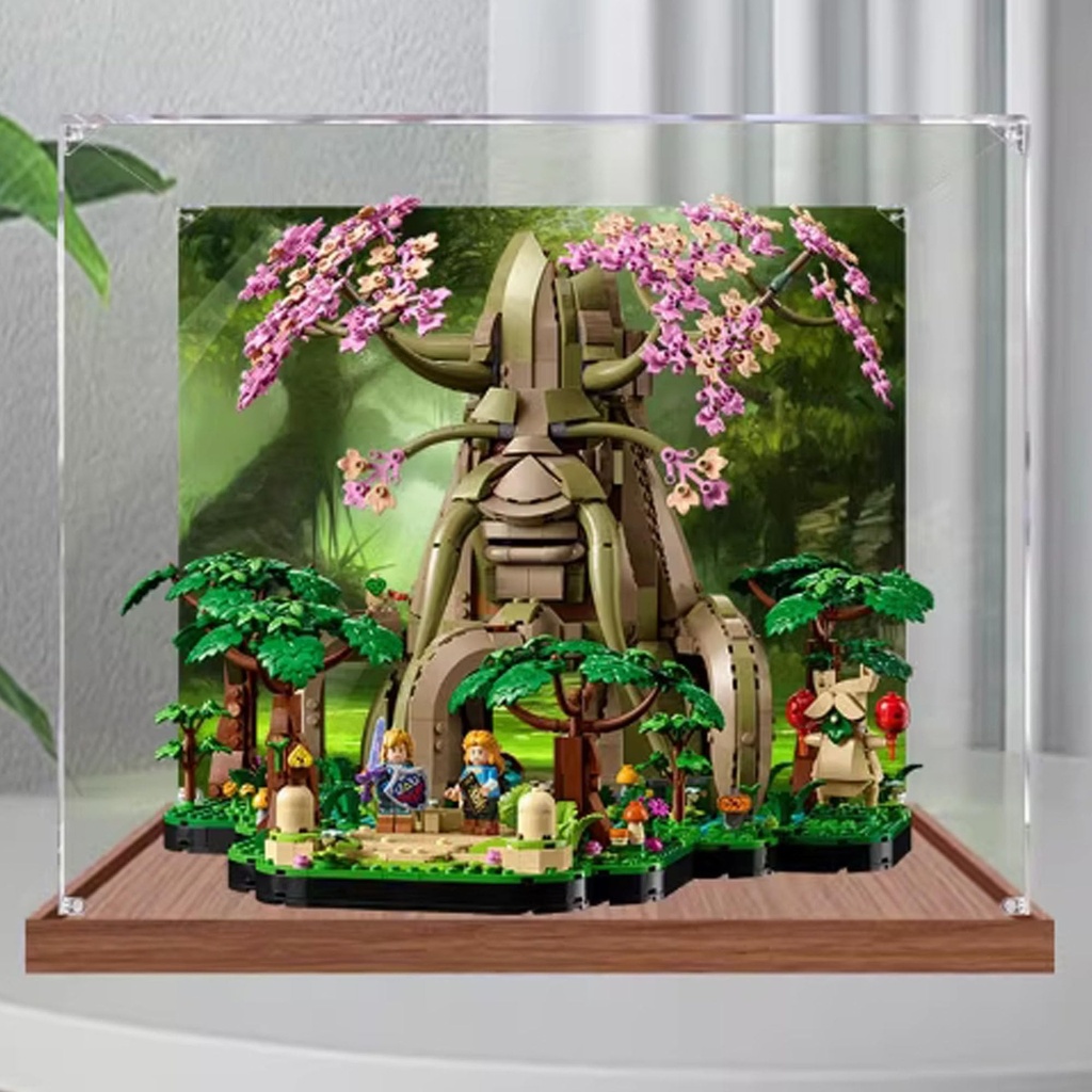Acrylic Display Case Compatible with Lego 77092 Deku Tree Model Set Dustproof Transparent Display Case Storage Box Display Case Only Background Model A