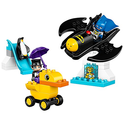 LEGO DUPLO DC Comics Super Heroes Batman Batwing Adventure 10823 Preschool PreKindergarten Large Building Block Toys for Toddlers