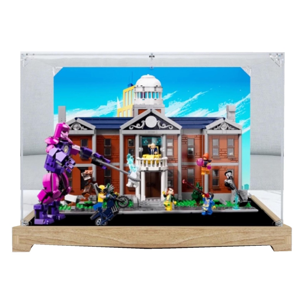 Transparent Acrylic Display Casefor Lego 76294 War Police Model Clear BoxStorage BoxDisplay BoxCompatible with 76294 Model Display Box only Log Color