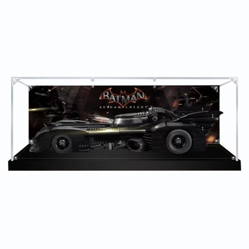 Figures Display Box for LEGO 76139 for Batmobile 1989 Acrylic Dustproof Transparent Custom Display Case No Model background B