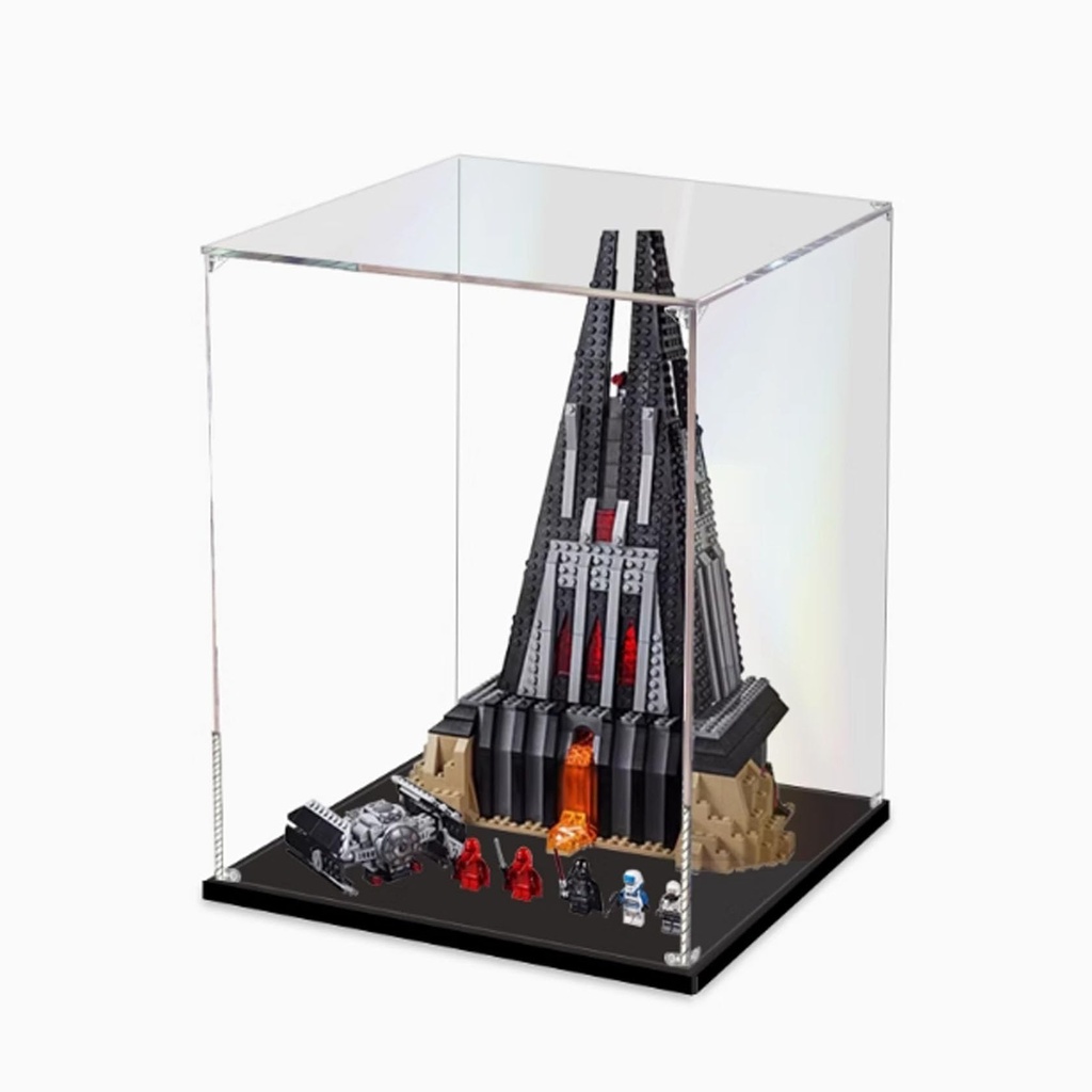 Transparent acrylic display box for Lego 75251 Black Warrior Bunker model collection dustproof display box display box only 3mm