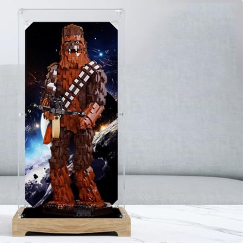 Transparent Acrylic Display Casefor Lego 75371 Chewbacca Model Clear BoxStorage BoxDisplay BoxCompatible with 75371 Model Display Box only Log Color