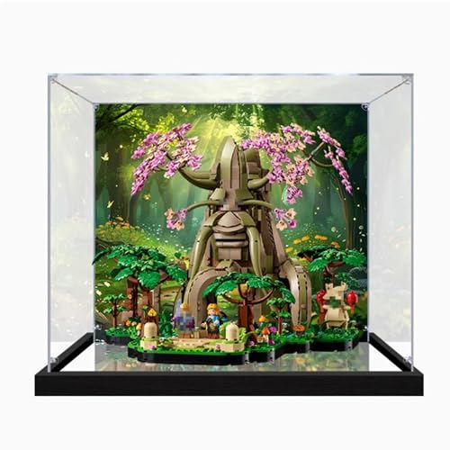 Acrylic Display Case Compatible with Lego 77092 Deku Tree Model Set Dustproof Transparent Display Case Storage Box Display Case Only Painted Background