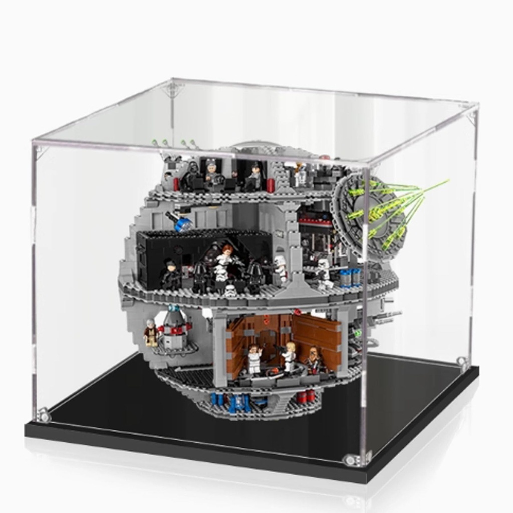 CHIFENMS Acrylic Display Case Compatible for Lego 75159 Star Wars Series Death Planet Dustproof Display Box Showcase Case Only Lego Sets are NOT Included 3mm