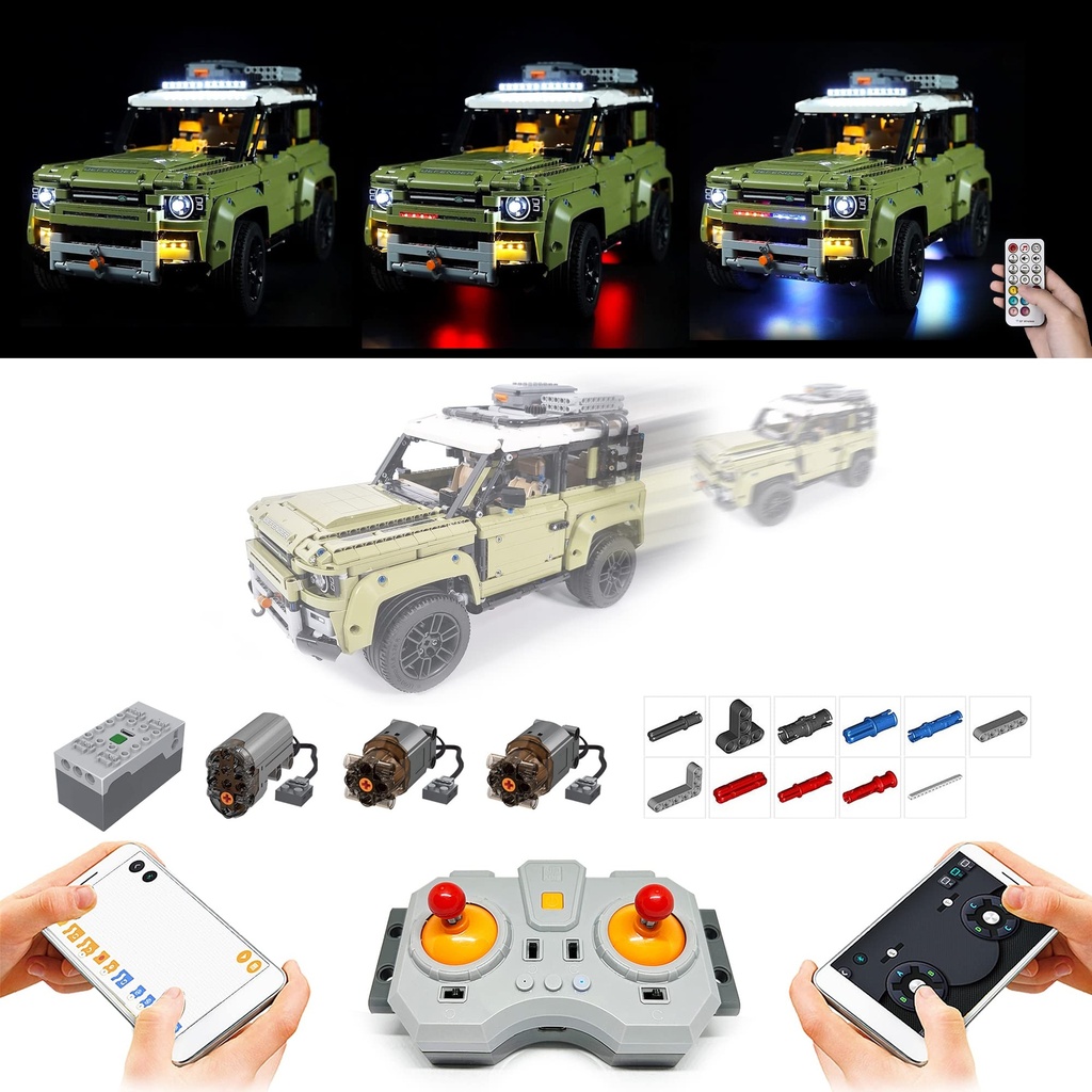 Engines Remote Control LED Lighting Kit Set for Lego 42110 Land Rover Defender Not Include Model RC Motor Kit RC LED Light Kit
