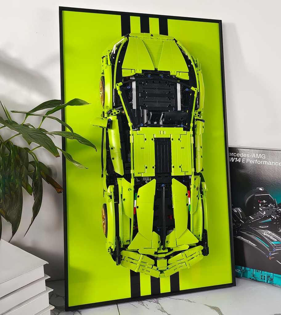 icuanuty Display Wallboard for Lego Technic Lamborghini Sián FKP 37 42115 Compatible with Lego Lamborghini Cars Gift Ideas for Lego Car Wall Mount Enthusiasts177 x 295 in Only Display Wallboard