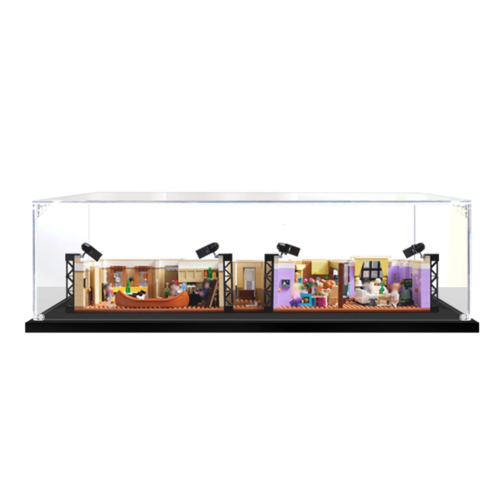 Clear Acrylic Display Box for Lego 10292 Collectible Toy Stackable Storage Container for Accessories and CollectiblesWithout Model Kit 2MM