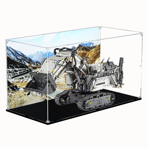 Customizable Background Acrylic Display Case for Lego 42100 with BackgroundThe Model NOT Included With background