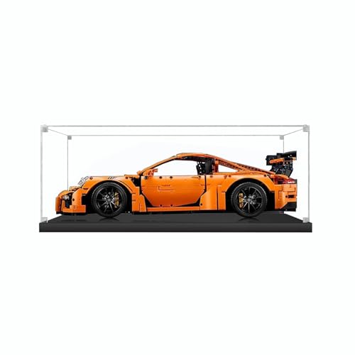 Figures Display Box for LEGO 42056 Technic 911 GT3 RS Car Acrylic Dustproof Transparent Display Case No Model 2mm