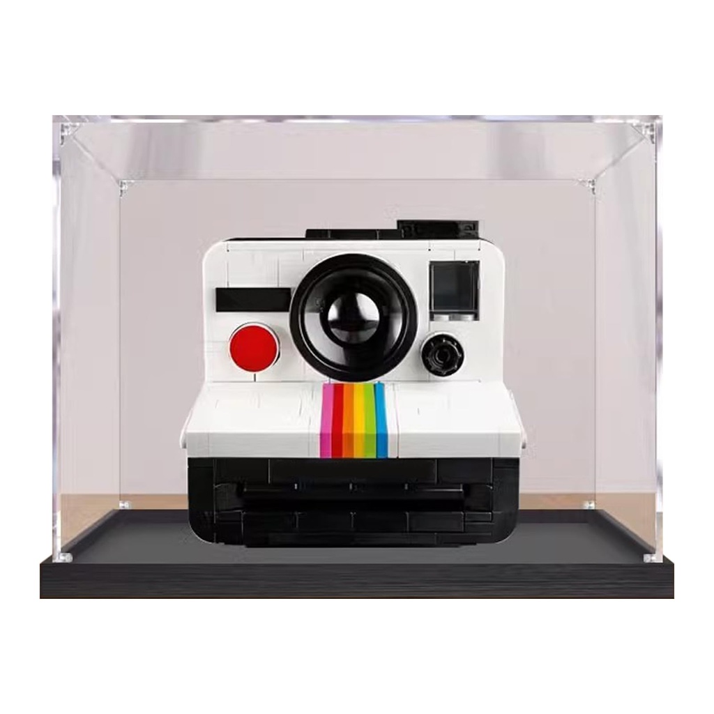 Acrylic Display Case for LEGO 21345Polaroid Camera Model Storage Transparent Dustproof Display Case Gift Size 20 x 15 x 15 cm Box Only No Model B3mm