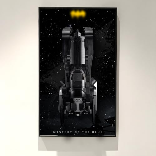 ICUANUTY Lego DC Super Heroes 1989 Batmobile 76139 Wall Mount for Lego Model Car Size 75 x 45 cm for Lego Models Not Included