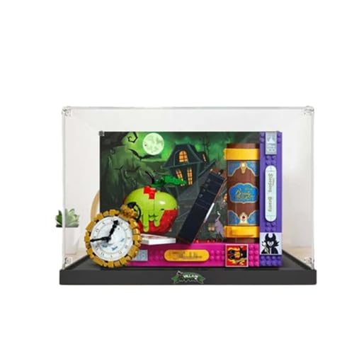 TRUSTFAR Acrylic Dustproof Display Case Designed for Lego 43227 Villain Icons Model Display Box Compatible with Lego 432273MM Thick Display Box Storage for Lego 43227 No model background