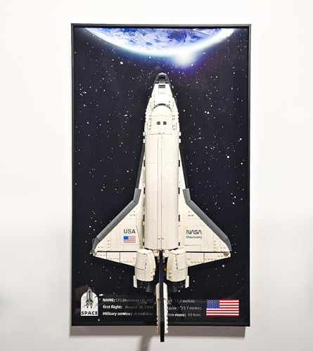 icuanuty LEGO 10283 Creator Expert NASA Space Shuttle Discovery Wall Panel for Adults Model Display 75x45cm Panel Only