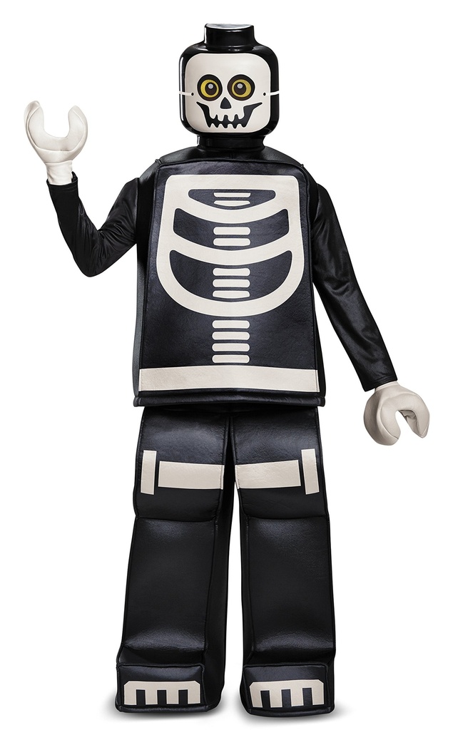 Disguise Lego Skeleton Prestige Costume Black Large 1012