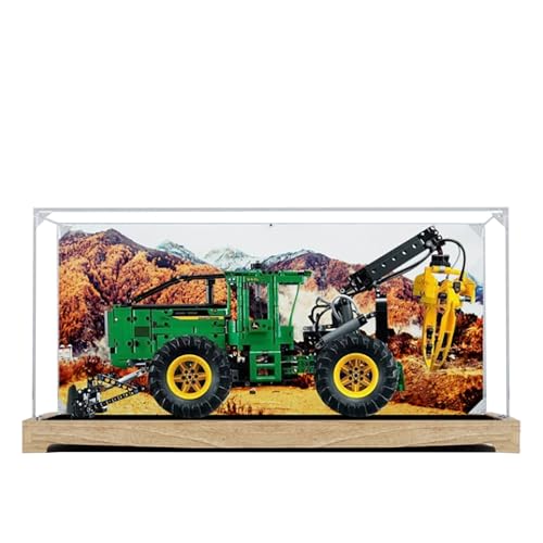 Acrylic Display Case for Lego 42157 948LII Logging TractorDustproof Box Storage Box Transparent Box Display Box Compatible with Lego 42157Only Case No Model Option 2