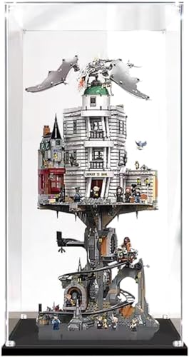 Acrylic Display Box Compatible with lego 76417 Wizarding Bank ModelDisplay BoxDustproof BoxStorage BoxNo Building Block Model2MM