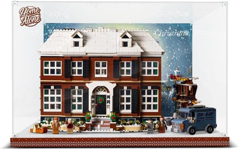 Acrylic Display Case for Lego Ideas Home Alone 21330 Building Kit Display Box Storage for Lego 21330 Gifts for Lego LoversDustFreeClearOnly Display Box