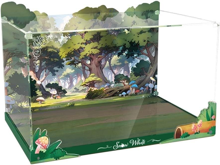 Acrylic Display Case Compatible with Lego the Hut of Princess and Dwarfs 43242 3MM Dustproof Transparent Model Box Showcase for Lego Lover Display Case Background 3mm