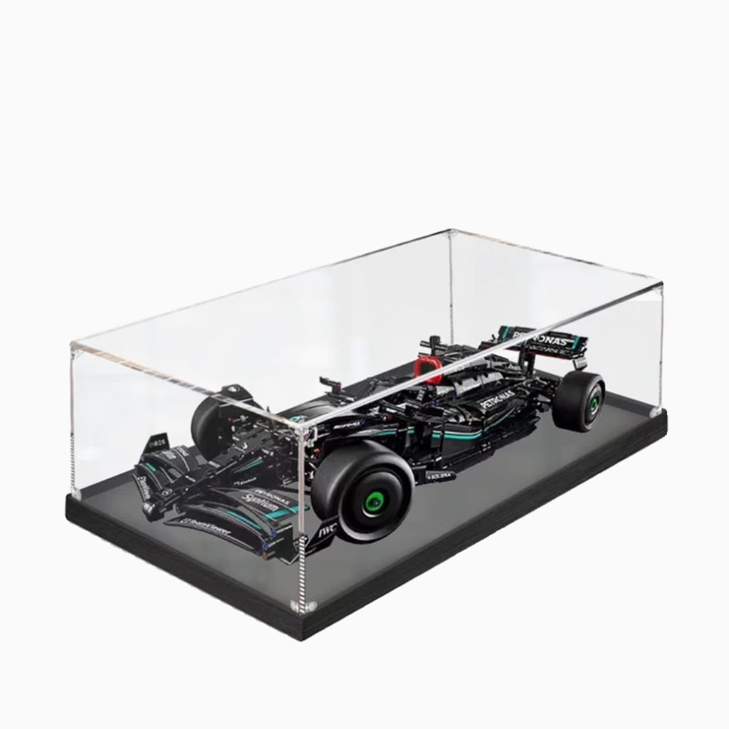 Acrylic Display Case for Lego 42171 F1 Racing Dustproof Box Storage Box Transparent Box Display Box Compatible with Lego 42171Only Case No Model
