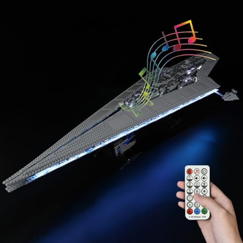 Kyglaring LED Lighting Kit No Model Compatible with Lego10221 Star Wars Super Star Destroyer Building Blocks Model Set Only Leds No Brick Set RC Sound Version