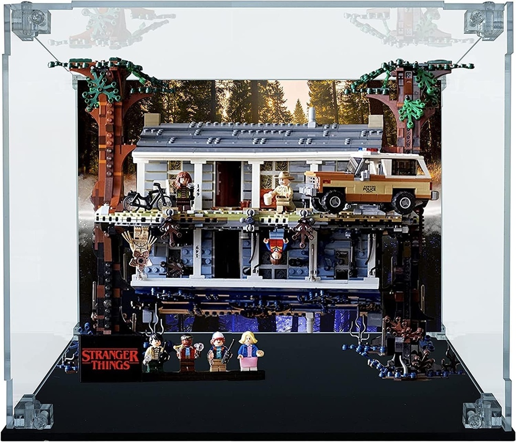 Acrylic Display Case Compatible with Lego 75810 Strange Stories Dustproof Display Case for Models Collectibles Display Case Only 3mm