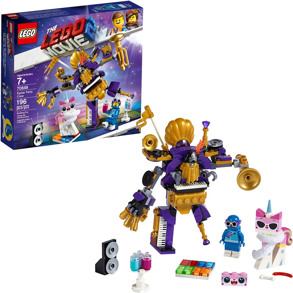 LEGO THE LEGO MOVIE 2 Systar Party Crew 70848 Building Kit 2019 196 Pieces