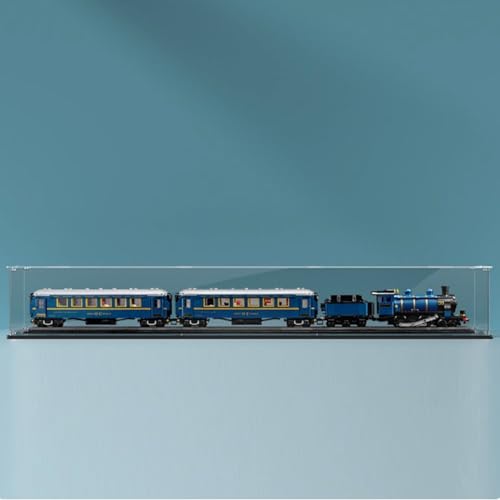 Acrylic Display Case for Lego 21344 Orient Express Dustproof Box Storage Box Transparent Box Display Box Compatible with 21351 Box Only Transparent Style