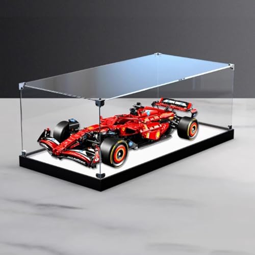 Acrylic Display Box for Lego 42207 Racing car Model Transparent Dustproof Display Box Storage Box Compatible with Lego 42207 Model Model Not Included Style A