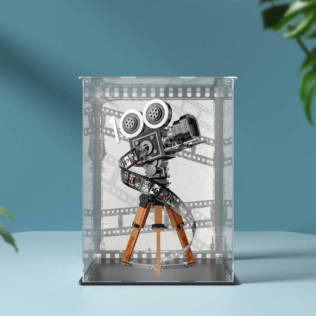 Acrylic display box suitable for Lego 43230 Walt Camera building block model storage box dust cover reinforcementAcrylic Dustproof Transparent Custom Display Case No Model