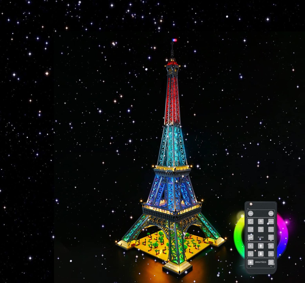Brick Shine GC Light kit for Lego Eiffel Tower 10307 Lego Set is not Included Remote Control