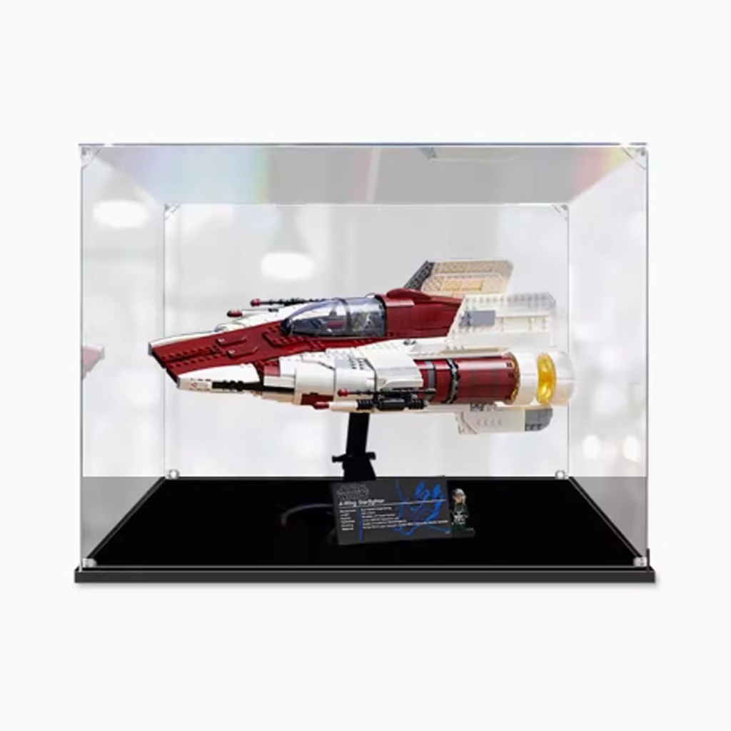 Clear Acrylic Display Box Compatible with Lego 75275A Winged Star Fighter Model Dustproof Display Gifts Protect Decorations Collectibles Storage Organizer Box Only 3mm