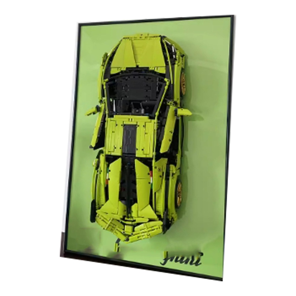 Acrylic Display Clear Collectors Box Compatible with Lego 42115 Racing Car Wall Hanging Building Block Model Dust Storage Box Display Box Box Only Style 2