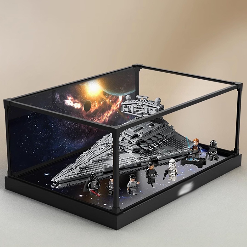 Acrylic Display Case for Lego 75394 Imperial Star DestroyerDustproof Box Storage Box Transparent Box Display Box Compatible with Lego 75394Only Case No Model