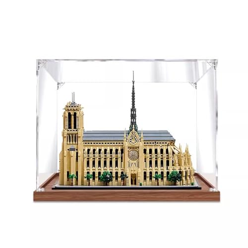 Acrylic Display Cases Box Suitable for Lego 21061 Notre Dame Cathedral in Parisshowbox Used for Model Display Dustproof Collectible Storage Model Not Included 3mm transparent B