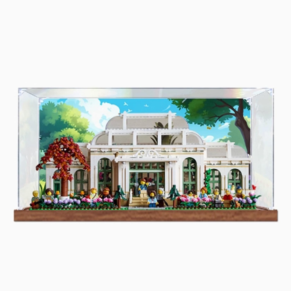 Acrylic Display Box for Lego 21353 Wonderful Botanical Garden Model Transparent Dustproof Display Box Storage Box Compatible with Lego 21353 Model Not Included contexts 3mm